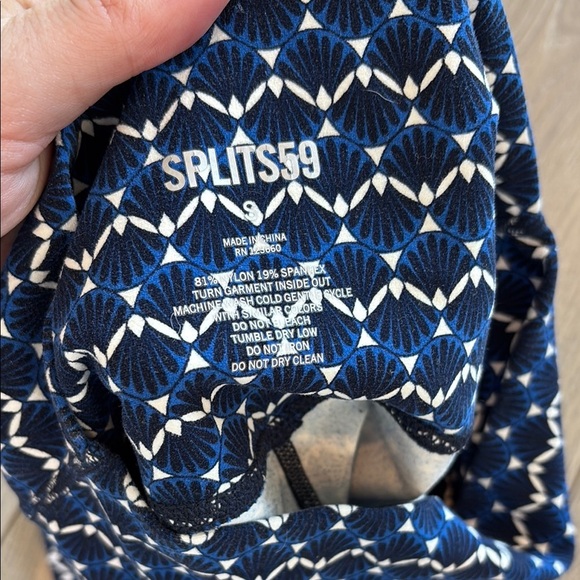 SPLITS59 Biker Shorts Blue Print Size Small - Picture 2 of 7
